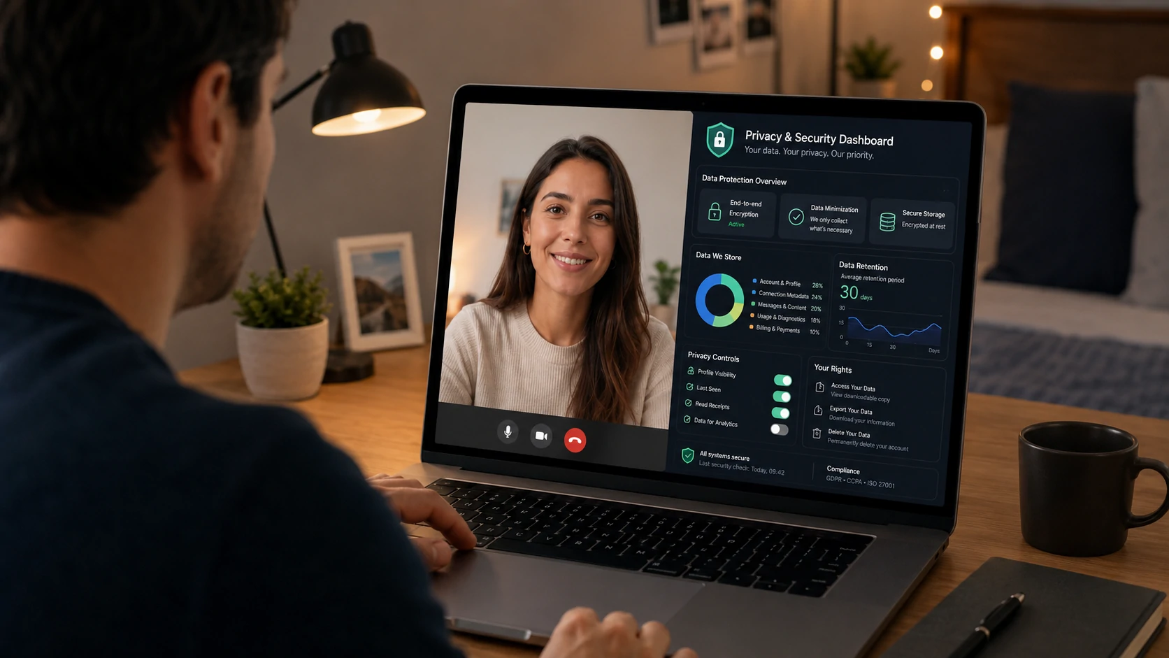 What data a video chat platform stores about you